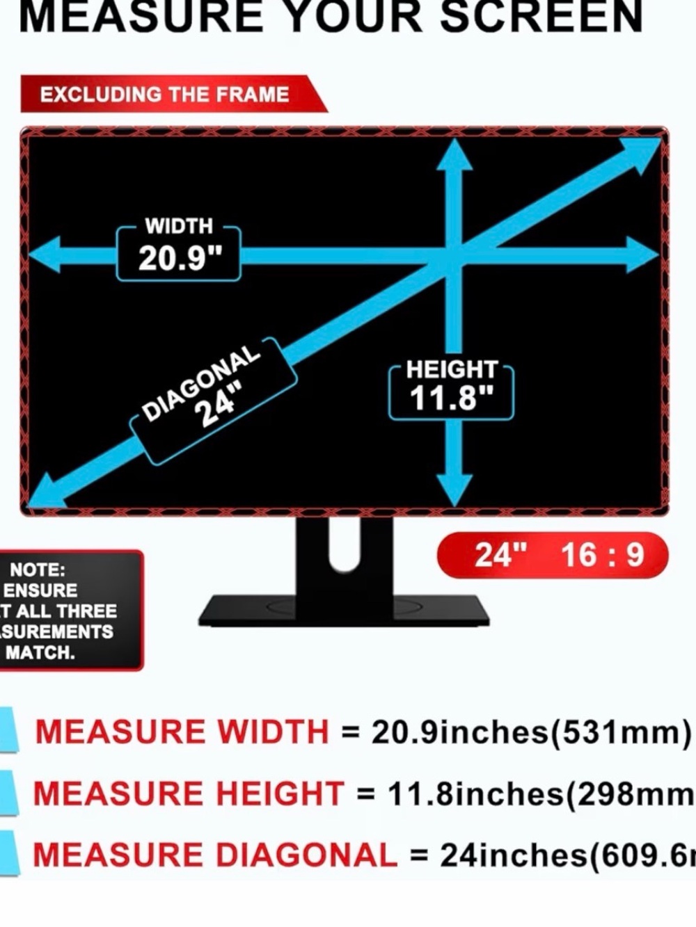 Privacy/Anti-Glare Monitor Screen Protector - Multi-Color Display - Picture 2 of 5